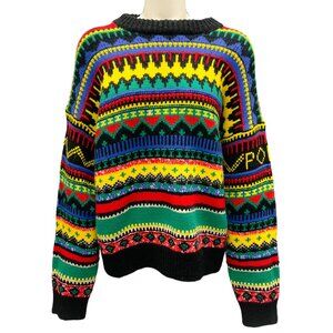 Polo by Ralph Lauren Colorful Patterned Crew Neck Sweater